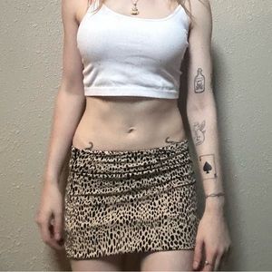 Brandy Melville cheetah print skirt